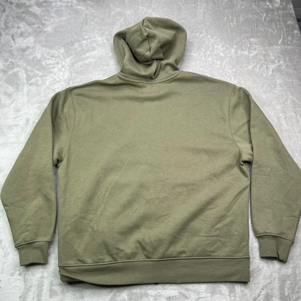 Jordan Brooklyn Fleece Full Zip Hoodie Mens XL Green Solid Hooded Sweatshirt New